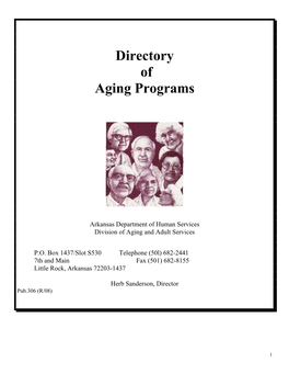 Directory of Aging Programs