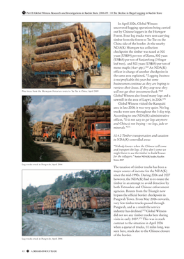 Global Witness Research and Investigations in Kachin State 2006-09 / 10 the Decline in Illegal Logging in Kachin State