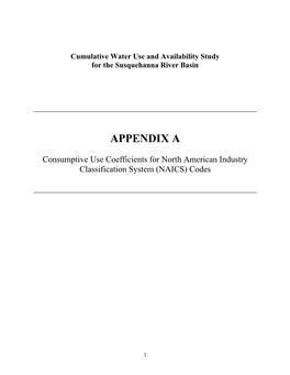 Cumulative Water Use Availability Study Appendices