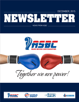 December, 2015 Newsletter NEWS from ASBC Content