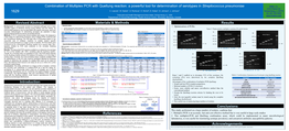 Results Combination of Multiplex PCR with Quellung Reaction: a Powerful