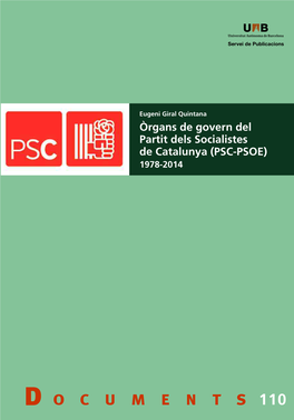 Òrgans De Govern Del Partit Dels Socialistes De Catalunya (PSC–PSOE) (1978–2014)