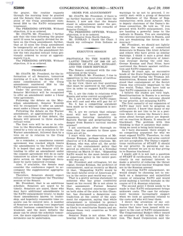 Congressional Record—Senate S3800