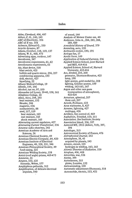 Analysis of Meteor Crater Ore, 40 Anecdotal History of Sound . 379