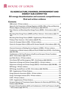 Energy Evidence Volume