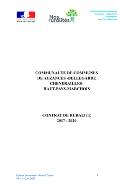 Communaute De Communes De Auzances -Bellegarde Chenerailles- Haut-Pays-Marchois