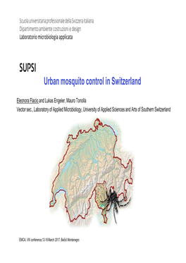 Urban Mosquito Control in Switzerland