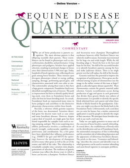 Equine Disease Quarterly