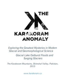 Exploring the Greatest Mysteries in Modern Glacial And