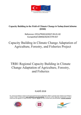 Trb1 Regional Climate Change Adaptation Strategic Plan
