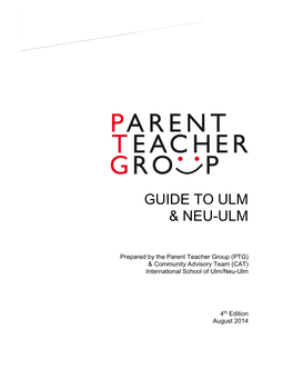 Guide to Ulm and Neu-Ulm 4Th Edition - August 2014