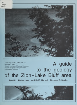 A Guide to the Geology of the Zion-Lake Bluff Area