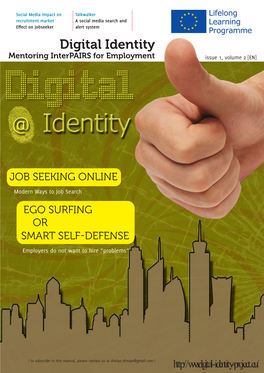 Digital Identity Mentoring Interpairs for Employment Issue 1, Volume 2 [EN]