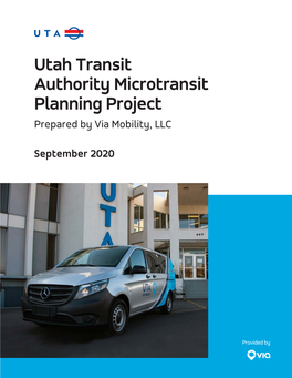 UTA Microtransit Planning Project
