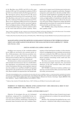 Monosynaptic Connection Between Cochlear Root Neurons of the Vestibulocochlear Nerve and Auricular Motoneurons of the Facial Motor Nucleus (Abstract)*