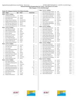 2:40 PM 4/12/2018 Page 1 National Swimming Championship 2017-2018 - 3/20/2018 to 4/21/2018 Meet Program - 19-04-2018 Morning P