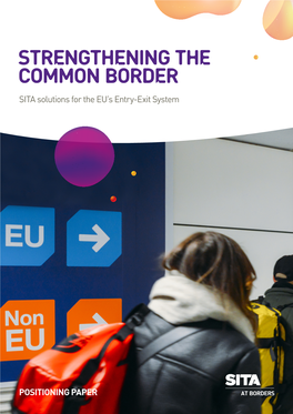 Strengthening the Common Border SITA Solutions for the EU’S Entry-Exit System