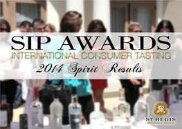 SIP Awards | 2014 Spirit Results |