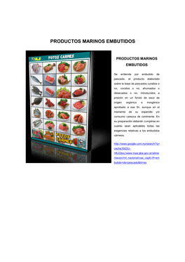 Productos Marinos Embutidos