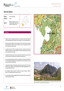 Catàleg De Paisatge-Serra De Llaberia