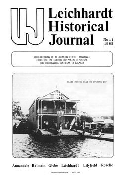 Leichhardt Historical Journal