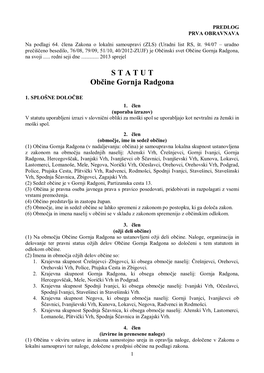 Statut Občine Gornja Radgona (Uradni List RS, Št