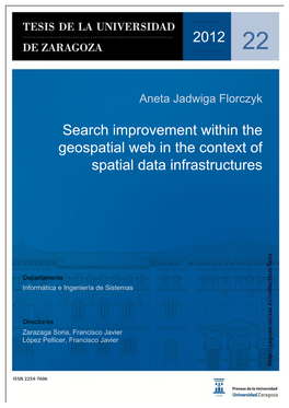 Search Improvement Within the Geospatial Web in the Context of Spatial Data Infrastructures