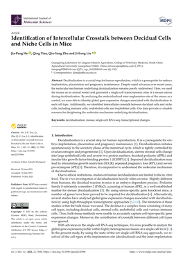 Identification of Intercellular Crosstalk Between Decidual Cells and Niche