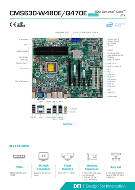 CMS630-W480E/Q470E Desktop ATX