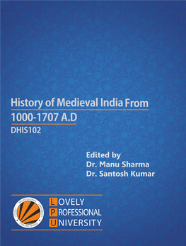 History of Medieval India from 1000-1707 A.D DHIS102