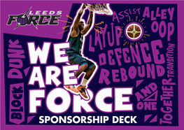 Sponsorship Deck “Basketball Is the 2Nd Most Popular Team Sport in England and Played at Least Once Per Week by 217,900 Participants Over 14 Years Old”