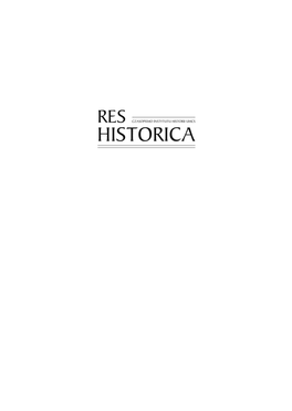 O Historycznym Znaczeniu Przekładu. Nowożytne Badania Nad Kancelarią Cesarską Okresu Pryncypatu*