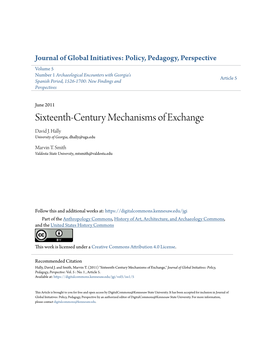 Sixteenth-Century Mechanisms of Exchange David J