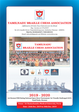 Tamilnadu Braille Chess Association