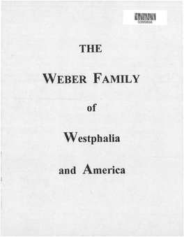 The Weber Family of Westphalia and America