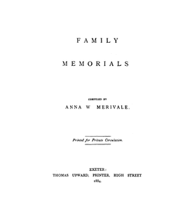 Family Memorials