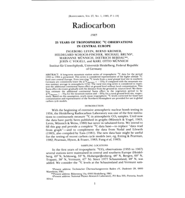 RADIOCARBON, Vol