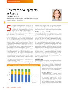 Upstream Developments in Russia by Dr Tatiana Mitrova Head of Oil & Gas Department, Energy Research Institute, Russian Academy of Sciences