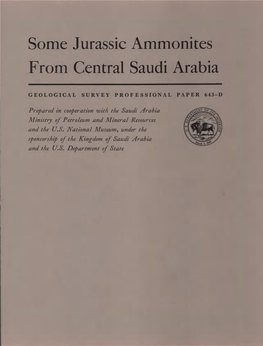 Some Jurassic Ammonites from Central Saudi Arabia