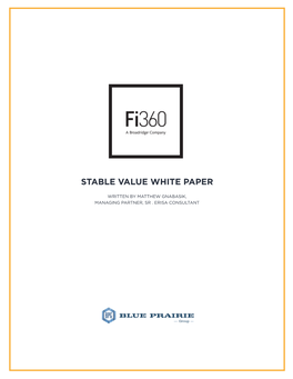 Stable Value White Paper