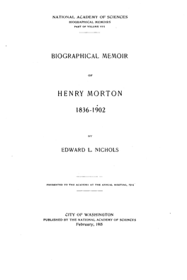 Henry Morton