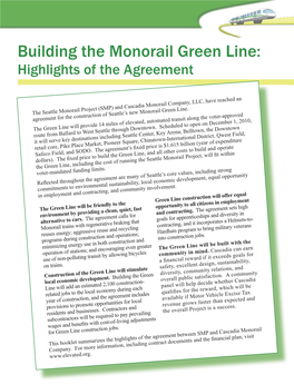 Building the Monorail Green Line: Highlights of the Agreement