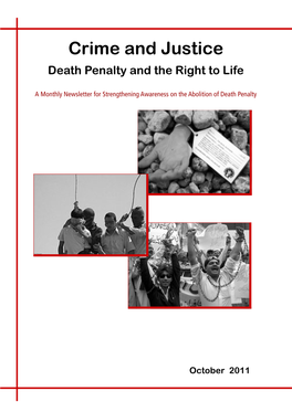 Death Penalty and the Right to Life