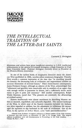 The Intellectual Tradition of the La Tter-Da Y Saints