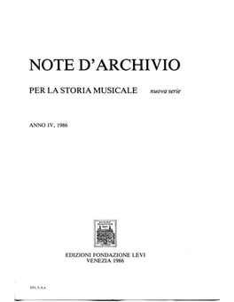 Note D'archivio