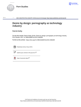 Desire by Design: Pornography As Technology Industry