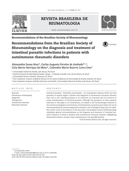 Revista Brasileira De Reumatologia