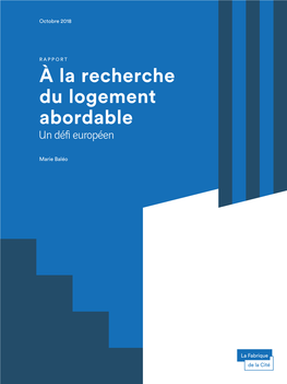 À La Recherche Du Logement Abordable Un Défi Européen