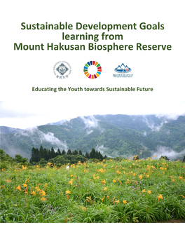 Sustainable Development Goals Learning from Mount Hakusan Biosphere Reserve