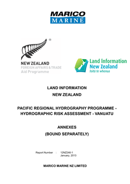 Hydrographic Risk Assessment - Vanuatu